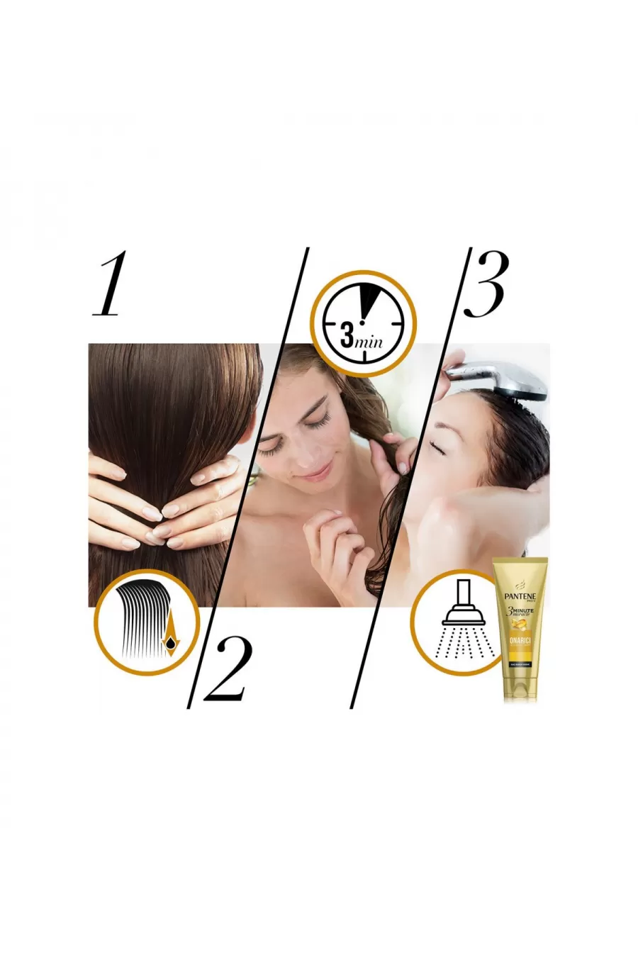 نرم کننده ۳ دقیقه ای مو ترمیم کننده و تغذیه کننده مو پانتن Pantene نرم کننده مو آبرسان