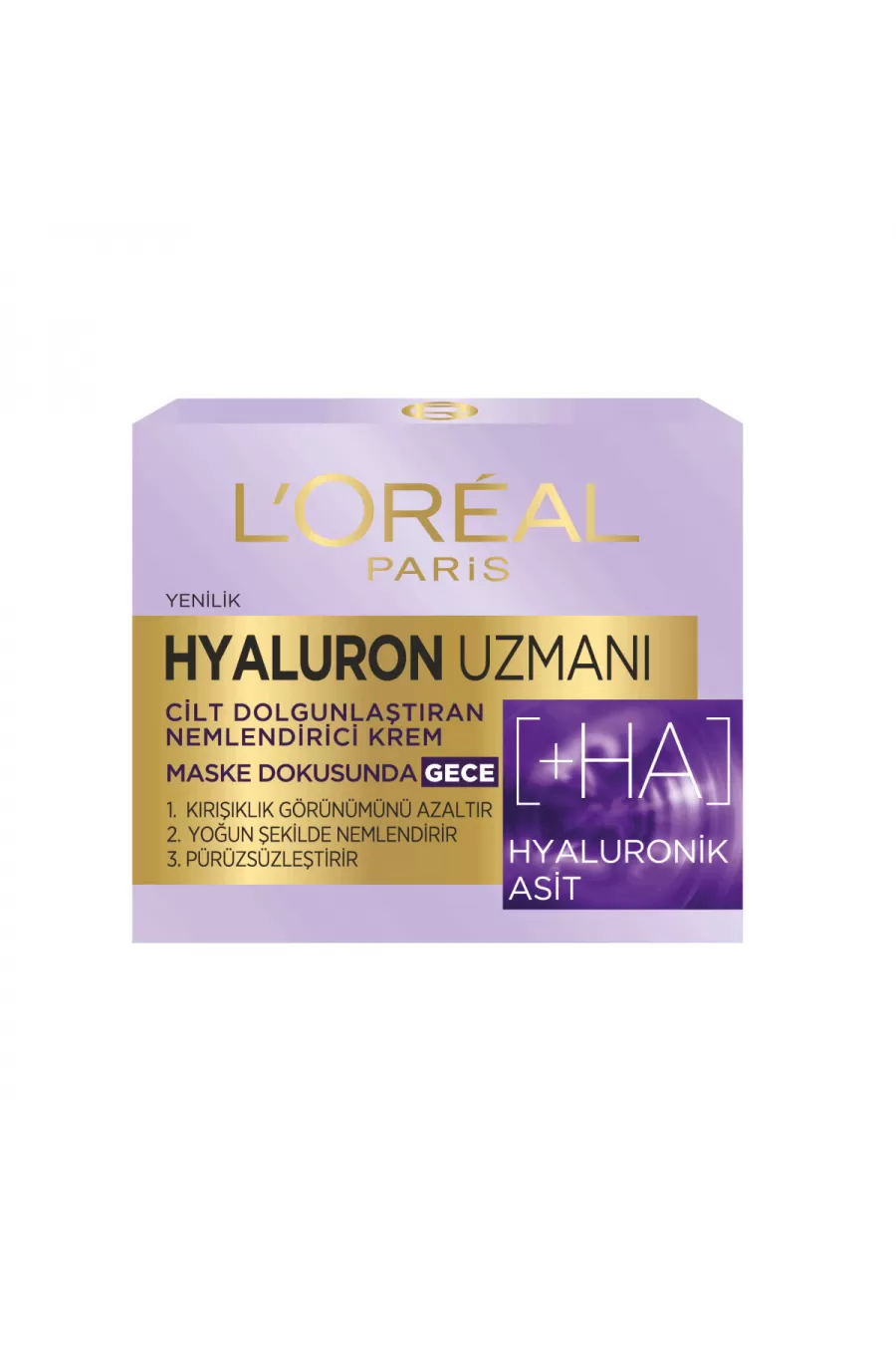 آبرسانی قوی کاهش دهنده چین و چروک صاف کننده پوست لورال پاریس L'Oreal Paris کرم شب هیالورونیک اسید