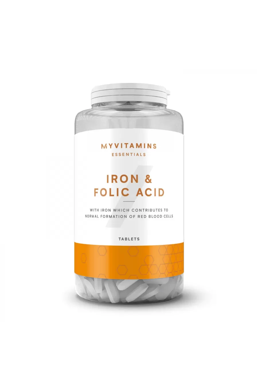 حاوی آهن،فولیک اسید،ویتامین C،ویتامین B2،ویتامین A مای ویتامین MYVITAMINS قرص آهن و فولیک اسید