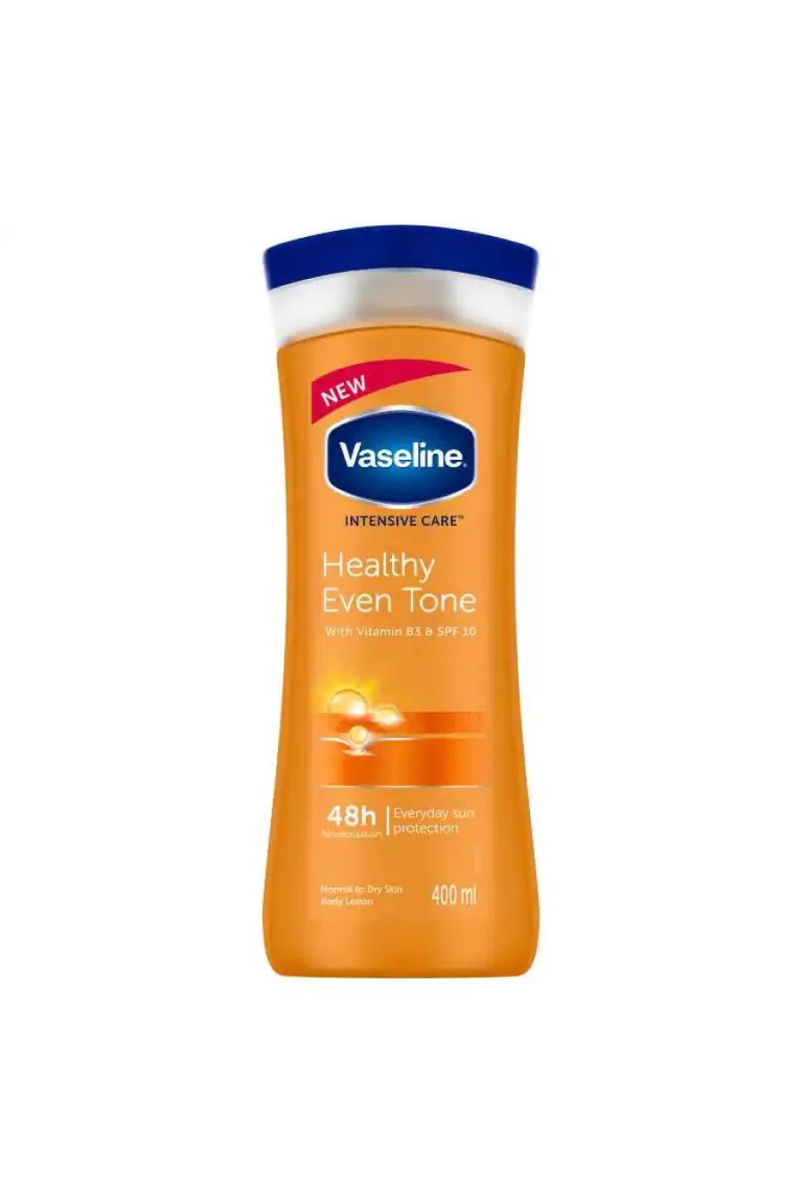 مرطوب کننده و آبرسانی پوست بدن جذب سریع و بدون چربی محافظ در برابر اشعه خورشید وازلین Vaseline لوسیون بدن محافظ در برابر افتاب Even tone