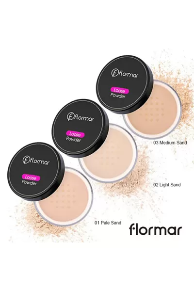LOOSE POWDER MEDIUM SAND 003 فلورمار Flormar پودر بیک 03 Medium Sand