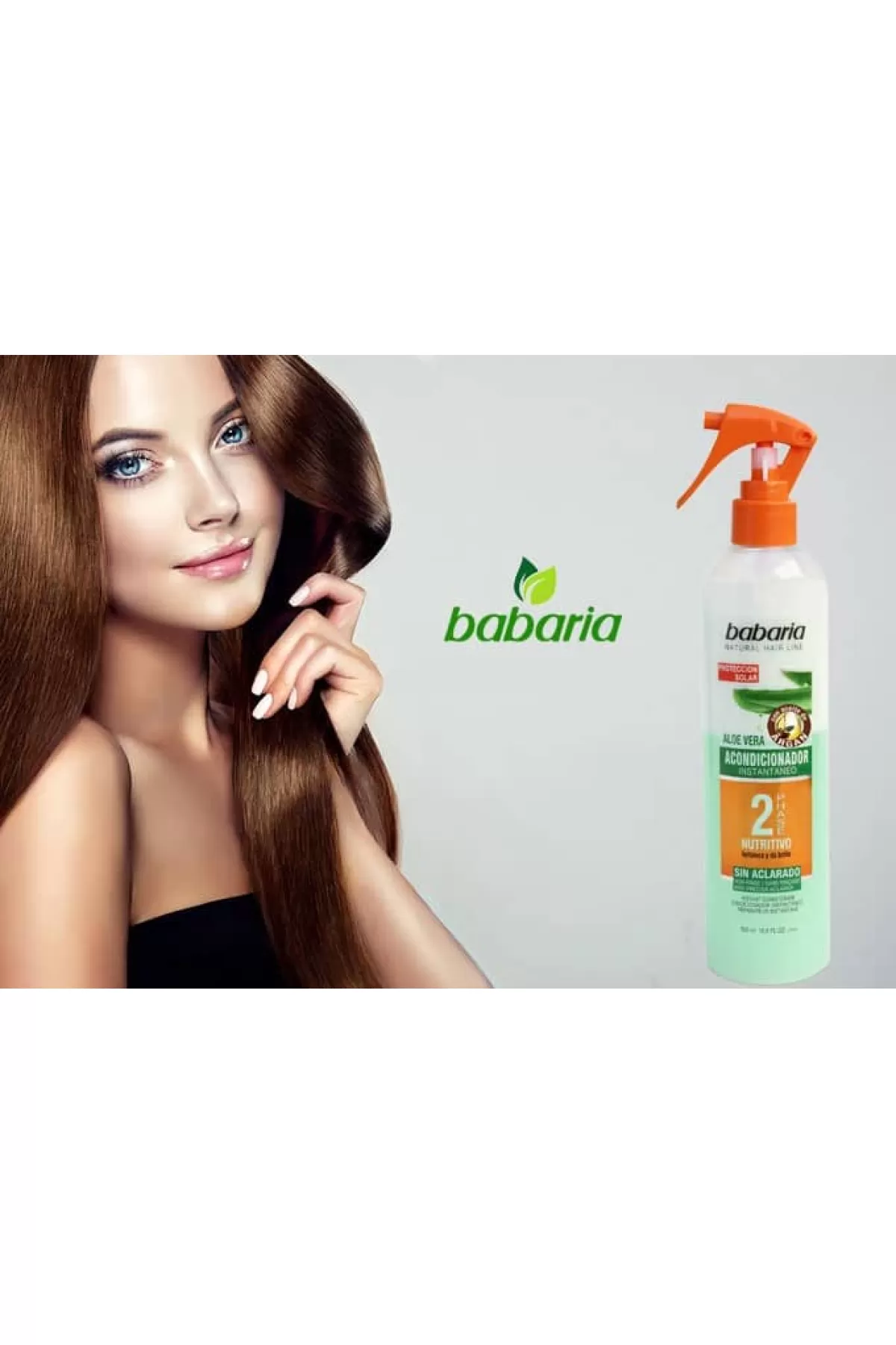 حاوی ویتامین B5  بدون نیاز به آبکشی  افزایش درخشندگی مو  نرم کننده و آبرسان قوی مو  تقویت کننده و استحکام بخش مو  مناسب موهای خشک و شکننده  محافظ در مقابل اشعه های مضر آفتاب باباریا Babaria اسپری دو فاز آبرسان نرم و احیاء کننده موی آلوئه ورا