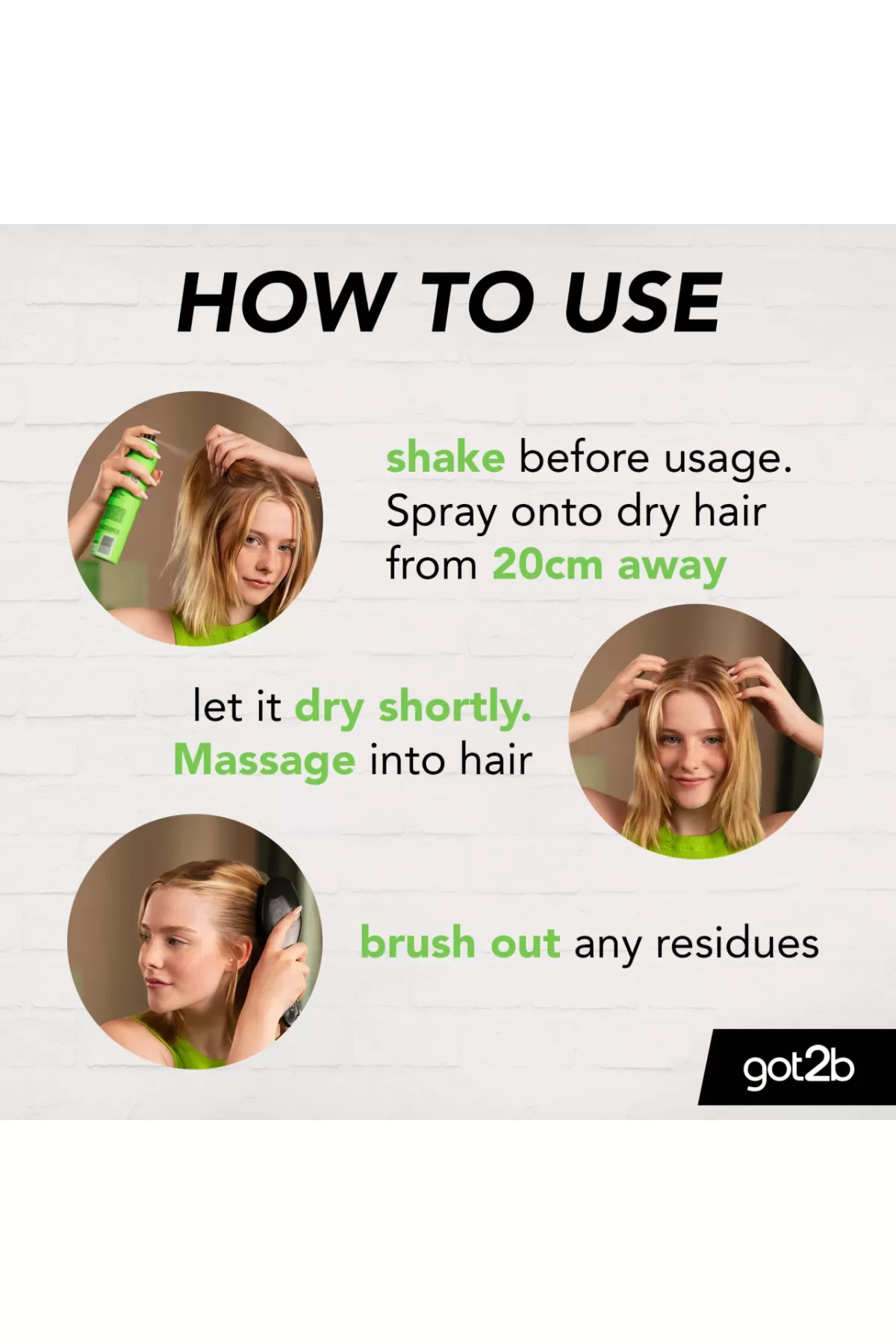 شوارتزکف Schwarzkopf شامپو خشک گات تو بی Got to be