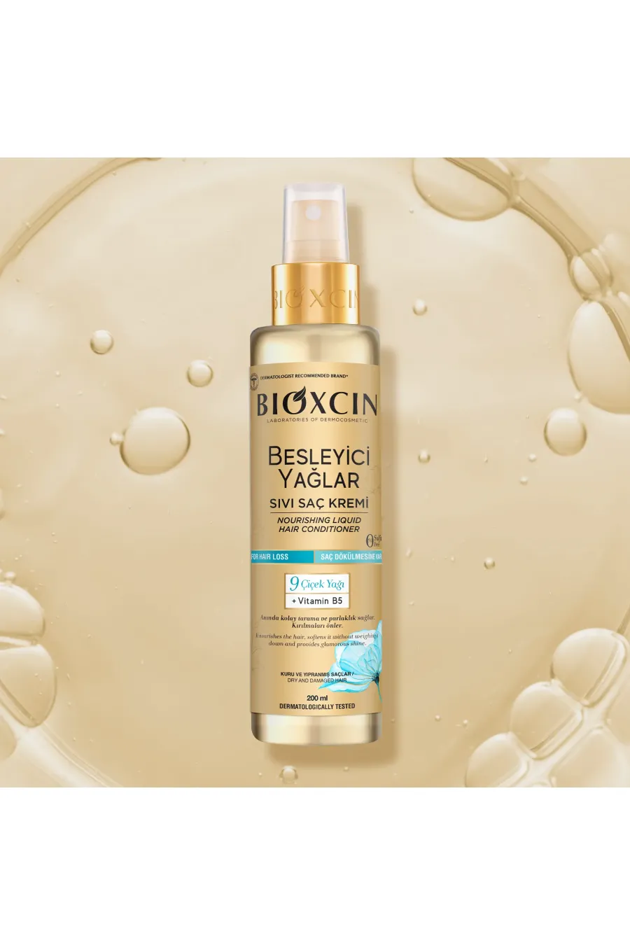 مناسب موهای خشک‌ و آسیب دیده ترمیم کننده تغذیه کننده بیوکسین BIOXCIN اسپری دو فاز بدون سولفات نرم کننده بعد از حمام