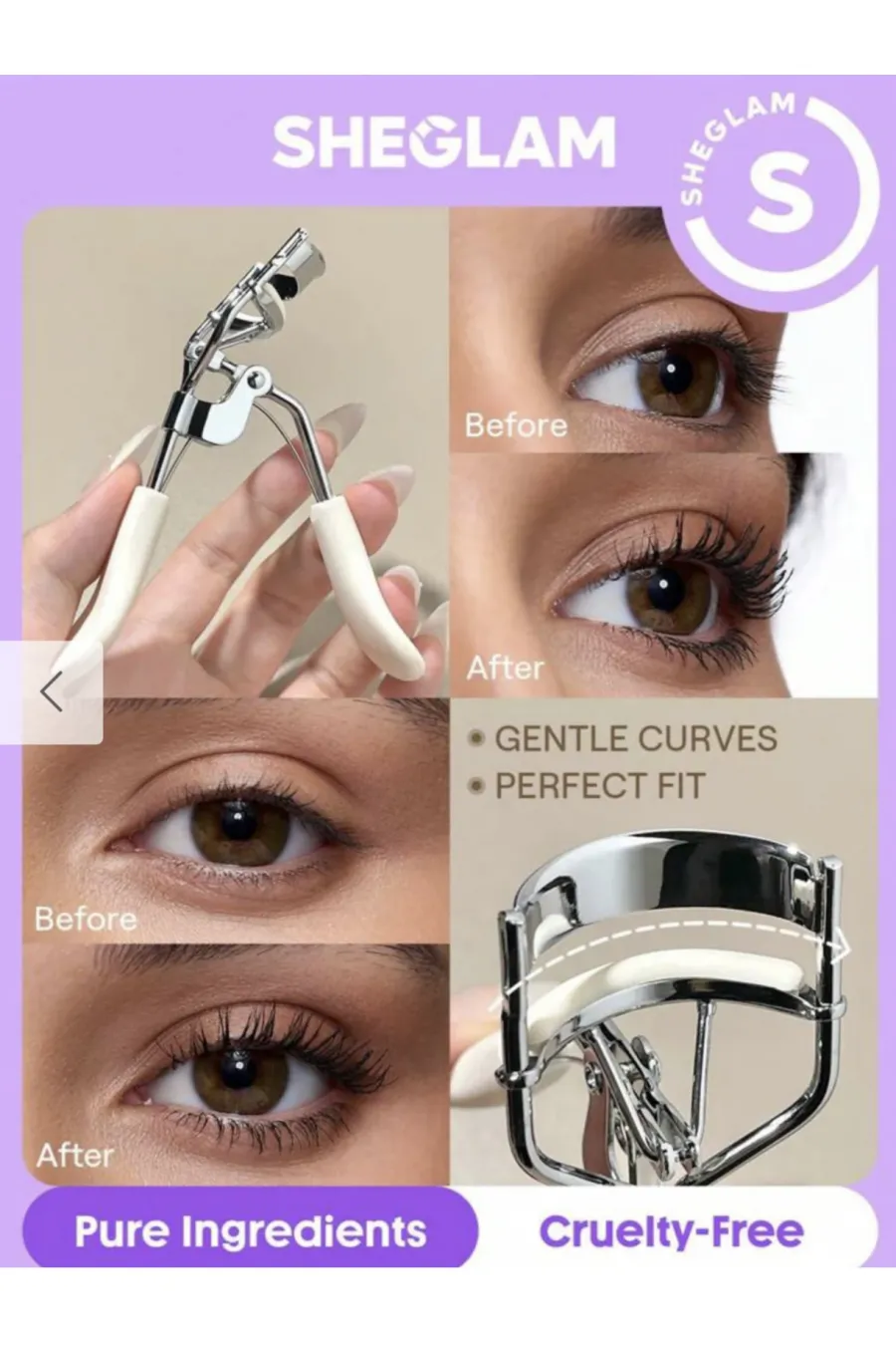شیگلم SHEGLAM فر مژه Made for me eyelash curler