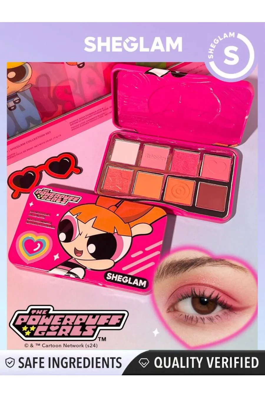 شیگلم SHEGLAM پالت سایه 8 رنگ پاور پاف گرلز