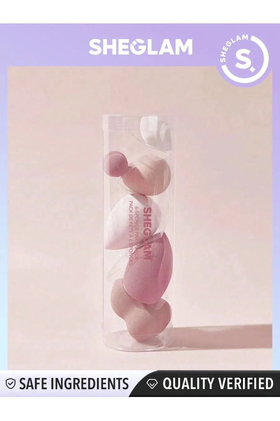 دارای 6 اسفنج کاربردی در ابعاد و شکل های مختلف دارای بافت نرم و لطیف مناسب پخش کردن کرم پودر قابل استفاده برای آرایش چشم مناسب برای تمامی محصولات آرایشی جلوگیری از هدر رفتن مواد آرایشی مناسب فید و بلندینگ قابلیت شستشو ضد حساسیت پوستی شیگلم SHEGLAM پک 6 تایی بیوتی بلندر