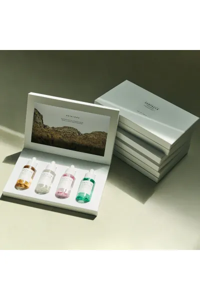۴ عدد سرم ۳۰ میل  عملکردهای متنوع (ضدجوش  کنترل چربی  کوچک‌کننده منافذ  ضد لک  روشن‌کننده  تسکین‌دهنده) سنتلا CENTELLA کیت ۴ عددی سرم  ماداگاسکار AMPOULE KIT