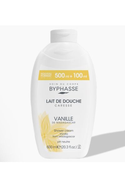 حاوی عصاره وانیل قابلیت تمیز کنندگی مطلوب افزایش نرمی و لطافت پوست جلوگیری از خشکی پوست فرمولاسیون کرمی تقویت کننده سلول‌های پوست بازسازی کننده پوست حاوی آنتی‌اکسیدان های قوی برای کاهش ظاهر خطوط و چین و چروک های پوست مناسب برای انواع پوست  حتی پوست های حساس دارای رایحه ملایم و لطیف و خوشبو دارای PH خنثی بایفاس BYPHASSE شامپو بدن کرمی عصاره وانیل VANILLA