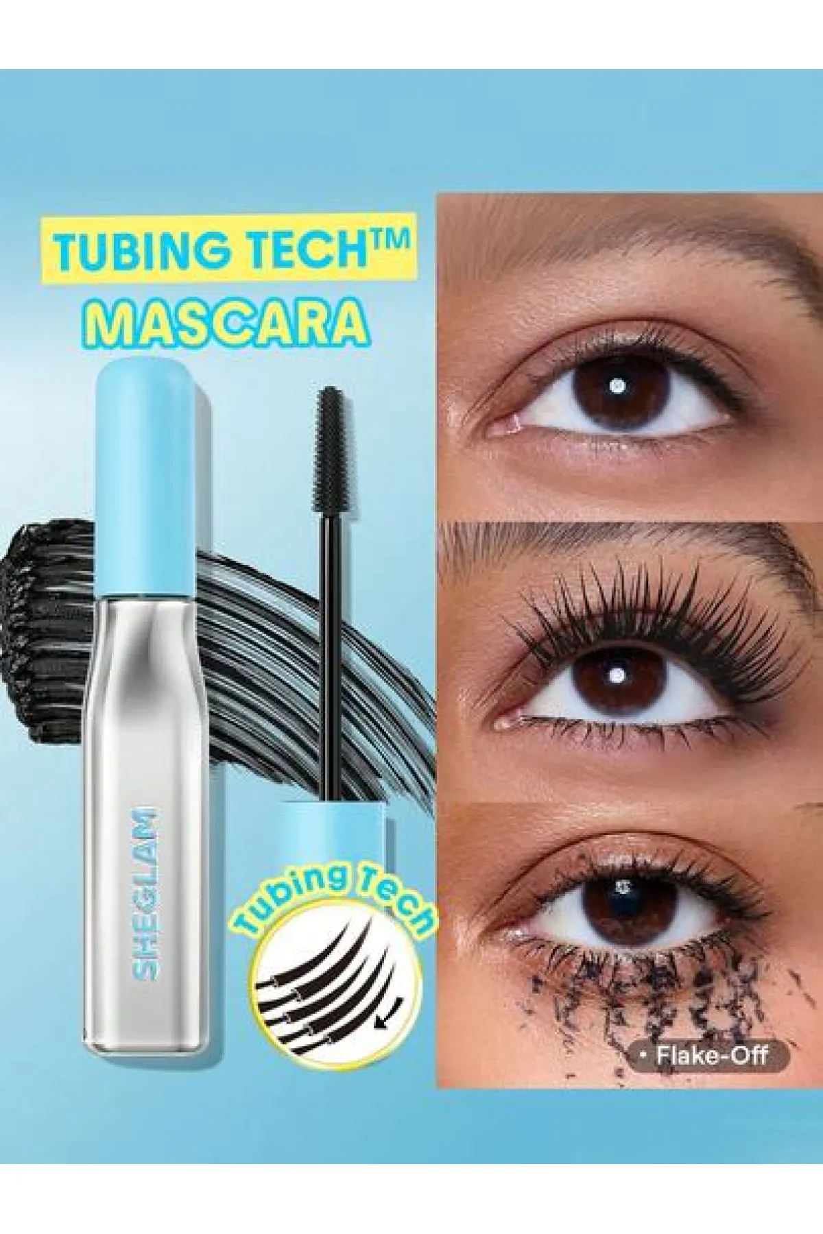 ریمل حجم‌ دهنده شیگلم Infinite Tubing با فناوری پاک شدن آسان افزایش طول و حجم مژه‌ ها بدون چسبندگی  گلوله شدن یا ریزش تغذیه و تقویت مژه‌ ها با ترکیبات حاوی کلاژن و پپتید برس مخروطی و دقیق برای جداسازی و پوشش یکنواخت حتی برای مژه‌ های کناری پاک شدن سریع و شیگلم SHEGLAM ریمل حجم دهنده مژه Infinite Tubing
