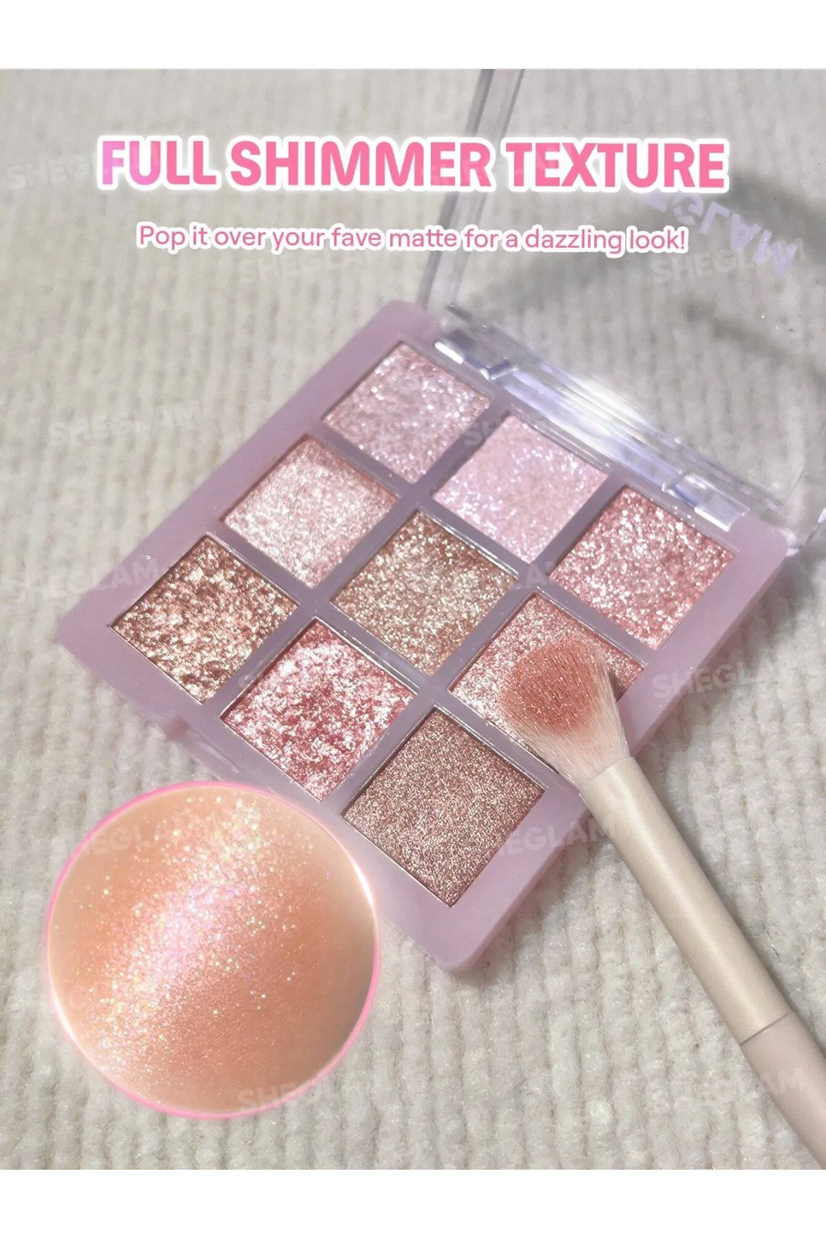 پالت سایه شاین  رنگ های کاربردی شیگلم SHEGLAM پالت سایه ۹ رنگ GLIMMER & GLEAM