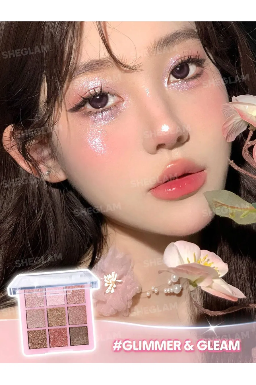 پالت سایه شاین  رنگ های کاربردی شیگلم SHEGLAM پالت سایه ۹ رنگ GLIMMER & GLEAM