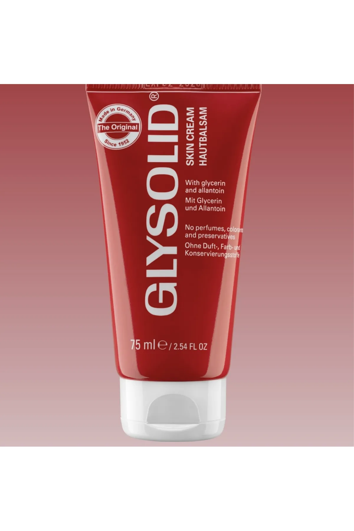 بدون عطر بدون رنگ بدون مواد نگهدارنده مخصوص پوست هاسزخشک و حساس گیلیسولید GLYSOLID کرم‌دست برای پوست های فوق حساس