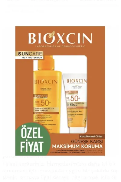 ضدآفتاب-قدرتمند-با-spf50--محافظت-کننده-در-برابر-اشعه-های-UVA-و-UVB-و-اثرات-مضر-آفتاب--مرطوب-کننده-قدرتمند-پوست--مقاومت-بالا-در-برابر-آب-و-تعریق-زیاد--دارای-فرمولاسیون-پیشرفته-و-مفید-برای-پوست-از-جمله-آب-چشمه-های-طبیعی-کلاژن-زینک-هیالورونیک-اسید-و-چای-سبز-بیوکسین-BIOXCIN-ست-ضد-آفتاب-بیوکسین-(اسپری-و-کرم)مناسب-پوست-چرب-با-spf50-حجم-200-میل-و-50-میل-set-(spray-and-cream)