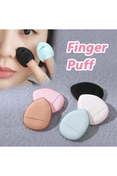 قابل استفاده ب صورت خیس و خشک بیوتی Beauty پک‌ ۱۲ عددی بلندر انگشتی Mini finger puff