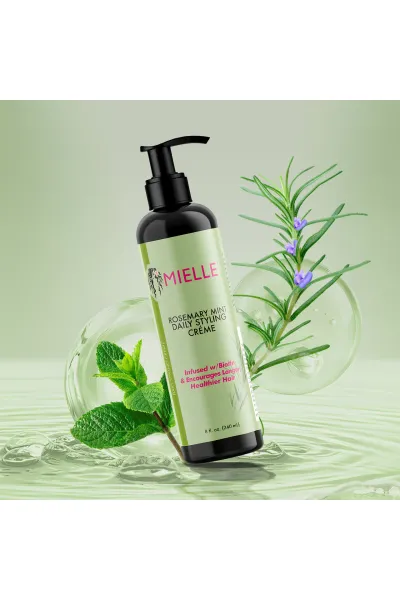 حالت-دهنده-و-فر-کننده-برای-بعد-حمام-بدون-نیاز-به-آبکشی-مناسب-انواع-موهای-فر-و-موج-دار-بافت-نیمه-رقیق-و-کرمی-داره-زود-جذب-بسیار-سبک-و-فاقد-چربی-حالت-دهنده-و-فیکس-کننده-قوی-مو-نگهدارنده-حالت-مو-برای-مدت-طولانی-(-ماندگاری-حالت-مو-تا-۳-روز)-مشخص-کننده-حالت-مو-ضد-وز-و-ضد-موخوره-قوی-مو-مغذی-و-ترمیم-کننده-مو-مناسب-استفاده-روزانه-میله-MIELLE-کرم-ژل-حالت-دهنده-روزانه-ضدریزش-Rosemary-Mint-Daily-Styling