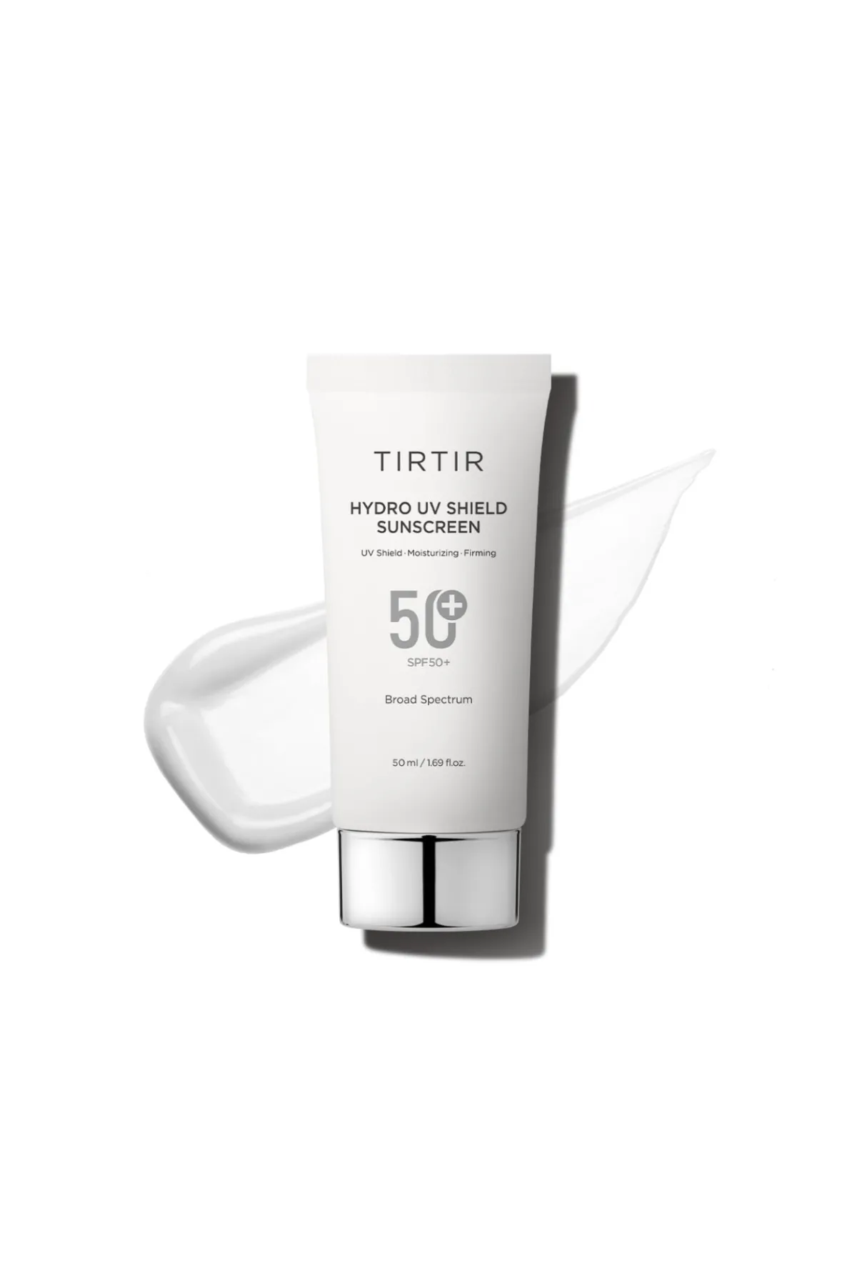 حافظت قوی در برابر آفتاب: SPF50+ با فیلترهای شیمیایی موثر برای محافظت از UVB و UVA  آبرسانی عمیق: سه نوع هیالورونیک‌اسید + کلاژن گیاهی باعث حفظ رطوبت و نرمی پوست می‌شوند  تسکین‌دهنده و آرام‌بخش: آلوئه‌ورا و پانته‌نول برای جلوگیری از تحریک و قرمزی طراحی شد تیرتیر TIRTIR ضدآفتاب Hydro UV Shield Sunscreen SPF50