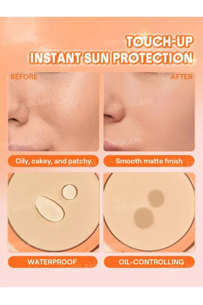 پودر فیکس فشرده شیگلم دارای SPF30 با فینیش مات و طبیعی تثبیت کننده آرایش جهت جلوگیری از اکسید شدن و تغییر رنگ آرایش کنترل کننده چربی پوست  کاهش براقیت پوست در طول روز دارای عملکرد Blur Effect برای محو کردن ظاهر منافذ و ناهمواری‌ بافت پوست محافظت روزانه از پوست در برابر آفتاب و پیشگیری از ماسیدگی کرم پودر بافت سبک  بدون ایجاد کیکی شدن ایجاد پوستی صاف و مخملی با فینیشی طبیعی مناسب برای بیکینگ و فیکس نهایی آرایش  ایده‌ آل برای انواع پوست شیگلم SHEGLAM پودر فیکس فشرده حاوی spf30 Natural linen