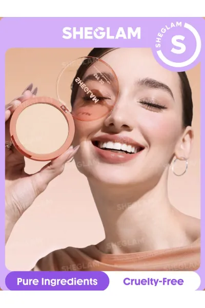 پودر فیکس فشرده شیگلم دارای SPF30 با فینیش مات و طبیعی تثبیت کننده آرایش جهت جلوگیری از اکسید شدن و تغییر رنگ آرایش کنترل کننده چربی پوست  کاهش براقیت پوست در طول روز دارای عملکرد Blur Effect برای محو کردن ظاهر منافذ و ناهمواری‌ بافت پوست شیگلم SHEGLAM پودر فیکس فشرده حاوی spf30 Bisque