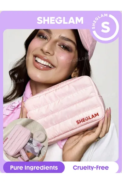 کیف-لوازم-آرایش-صورتی-شیگلم-مدل-Makeup-Bag--یک-میکاپ-بگ-زیپ‌دار-و-کاربردی-برای-نگهداری-مرتب-لوازم-آرایش-روزانه-است.-طراحی-صورتی-جذاب--زیپ-نایلونی-و-متریال-مقاوم-آن--این-کیف-را-به-انتخابی-مناسب-برای-استفاده-روزمره-و-همراه-داشتن-محصولات-آرایشی-تبدیل-می‌کند.-شیگلم-SHEGLAM-کیف-آرایشی