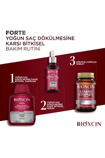 شامل شامپو سرم و قرص ۶۰ عددی ضد ریزش  بیوکسین BIOXCIN پک ۳ مرحله ای ضد ریزش مو