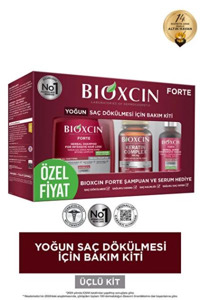 شامل شامپو سرم و قرص ۶۰ عددی ضد ریزش  بیوکسین BIOXCIN پک ۳ مرحله ای ضد ریزش مو
