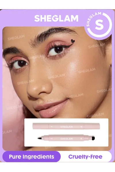 مناسب-برای-تمام-افراد-دارای-سری-روان-رنگ-مشکی-ماندگاری-طولانی-دارای-استامپ-قلبی-شکل-شیگلم-SHEGLAM-خط-چشم-به-همراه-استامپ-قلبی-Heart-Eyes-2-In-1-Stamp-Eyeliner