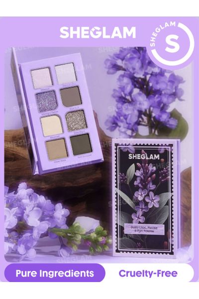 رنگبندی نود و کاربردی دارای 6 رنگ مات و 2 رنگ شاین مناسب برای استفاده روزمره و حرفه ای پیگمنت و رنگدهی فوق العاده ماندگاری بالا و عدم ریزش بسته بندی جذاب و زیبا شیگلم SHEGLAM پالت سایه 8 رنگ Dusty Lilac