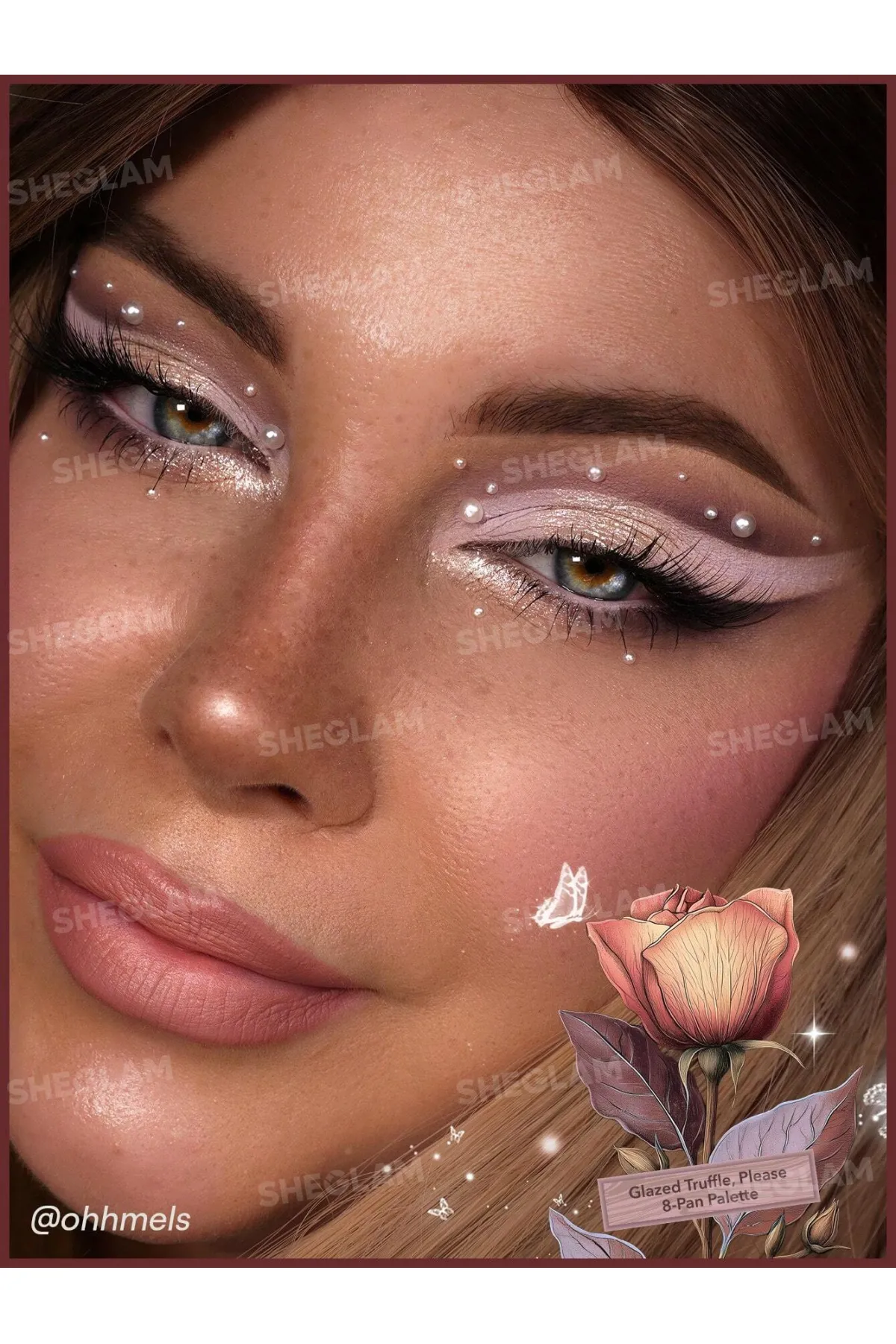 رنگبندی نود و کاربردی دارای 6 رنگ مات و 2 رنگ شاین مناسب برای استفاده روزمره و حرفه ای پیگمنت و رنگدهی فوق العاده ماندگاری بالا و عدم ریزش بسته بندی جذاب و زیبا شیگلم SHEGLAM پالت سایه 8 رنگ Glazed Truffle
