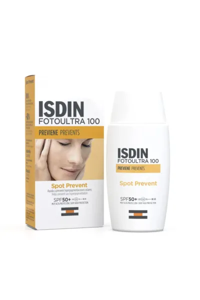 ضد-آفتاب-فوتو-اولترا-100-ایزدین-SPF50-با-عملکرد-ویژه-ضد-لک--محافظت-بسیار-بالا-SPF-50+-با-پوشش-گسترده-در-برابر-اشعه‌-های-UVA-و-UVB-پیشگیری-از-ایجاد-لک‌-های-ناشی-از-آفتاب-و-جلوگیری-از-تشدید-هایپرپیگمنتیشن-اصلاح-و-یکنواخت-شدن-ظاهر-رنگ-پوست-با-عملکرد-از-بین-برنده-لک-و-تیرگی-پوست-بافت-فلوئید-سبک-و-زودجذب-بدون-ایجاد-حس-سنگینی-روی-پوست-مناسب-برای-انواع-پوست--به‌-ویژه-افراد-مستعد-ملاسما-و-لک‌-های-ناشی-از-آفتاب-ایزدین-ISDIN-ضد-آفتاب-فوتو-اولترا-100