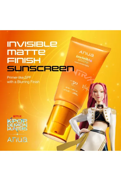 ضد-آفتاب-آنوا-SPF50-مدل-Invisible-Matte-فینیش-مات-و-نامرئی-دارای-SPF50-و-PA+++-جهت-محافظت-قوی-از-پوست-در-برابر-UVA-و-UVB-بافت-ژل-کرمی-بسیار-سبک-با-اثر-محو-کننده-منافذ-و-ایجاد-سطحی-صاف-برای-آرایش-غیر-کومدوژنیک-و-کاهش-انسداد-منافذ-به-منظور-پیشگیری-از-ایجاد-جوش-و-آکنه-فرمولاسیون-فاقد-عطر-با-هدف-جلوگیری-از-احتمال-تحریکات-پوست-ناشی-از-رایحه‌-ها-ضدآفتاب-مات-کننده-آنوا-ایده-ال-برای-انواع-پوست-به-ویژه-پوست‌-چرب--مستعد-لک-و-جوش-آنوا-Anua-ضد-آفتاب-مات-کننده