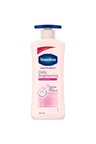 آبرسانی-عمیق-و-ماندگاری-رطوبت-تا-۴۸-ساعت-حاوی-نیاسینامید-(Vitamin-B3)-برای-روشن‌کنندگی-پوست-کمک-به-بهبود-لک‌های-سطحی-و-تیرگی-پوست-جذب-سریع-و-بافت-سبک-و-غیرچرب-مناسب-استفاده-روزانه-ایجاد-پوستی-نرم--لطیف-و-شفاف-تکنولوژی-Serum-in-Lotion-برای-جذب-بهتر-مواد-مو-وازلین-Vaseline-لوسیون-بدن-48-ساعته-نیاسینامید-Daily-Brightening