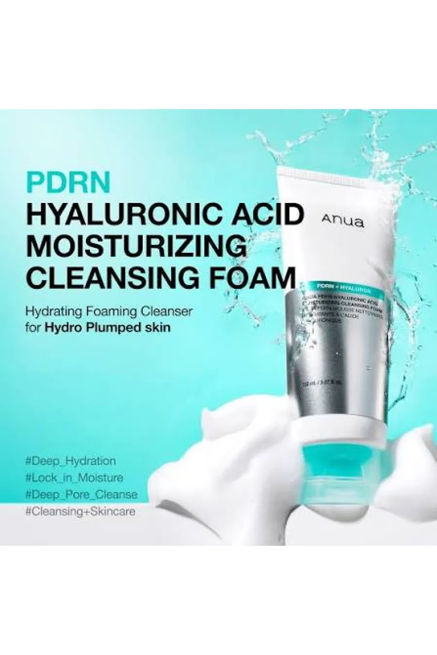 پاکسازی کامل پوست بدون ایجاد خشکی و کشیدگی حاوی PDRN (Sodium DNA) با خاصیت ترمیم و بازسازی پوست غنی از چند نوع هیالورونیک اسید برای آبرسانی عمیق تقویت سد دفاعی پوست با سرامید NP حاوی کلاژن برای افزایش نرمی و لطافت پوست دارای پانتنول  آلانتوئین و بتائین برای تسکین پوست مناسب استفاده روزانه برای انواع پوست به‌ویژه پوست‌های دهیدراته و حساس فوم نرم و غلیظ با قدرت پاک‌کنندگی بالا بدون آسیب به تعادل رطوبت پوست آنوا Anua فوم شوینده آبرسان و تقویت سد دفاعی پوست Moisturizing Cleansing Foam