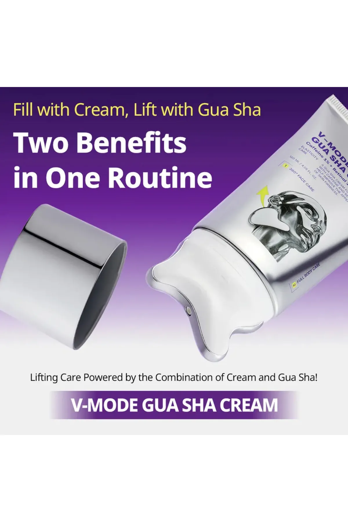 کرم گواشا لیفت و سفت‌ کننده صورت و گردن وی‌ تی VT حاوی کافئین و رتینال مدل V Mode Gua Sha Cream کرم ماساژ و لیفت صورت و بدن با اپلیکاتور گواشای داخلی حاوی کافئین برای کمک به کاهش ظاهر پف و خستگی پوست دارای رتینال برای کمک به بهبود ظاهر خطوط ریز و بافت پوست غنی‌شده با ۹ نوع پپتید و ۷ نوع کلاژن حاوی نیاسینامید برای کمک به یکنواخت‌تر دیده شدن رنگ پوست دارای هیالورونیک اسید برای آبرسانی و حفظ رطوبت پوست حاوی شی‌باتر و روغن‌های گیاهی برای کمک به نرمی و لطافت پوست کمک به سفت‌تر و صاف‌تر دیده شدن پوست وی‌ تی VT کرم گواشا لیفت 